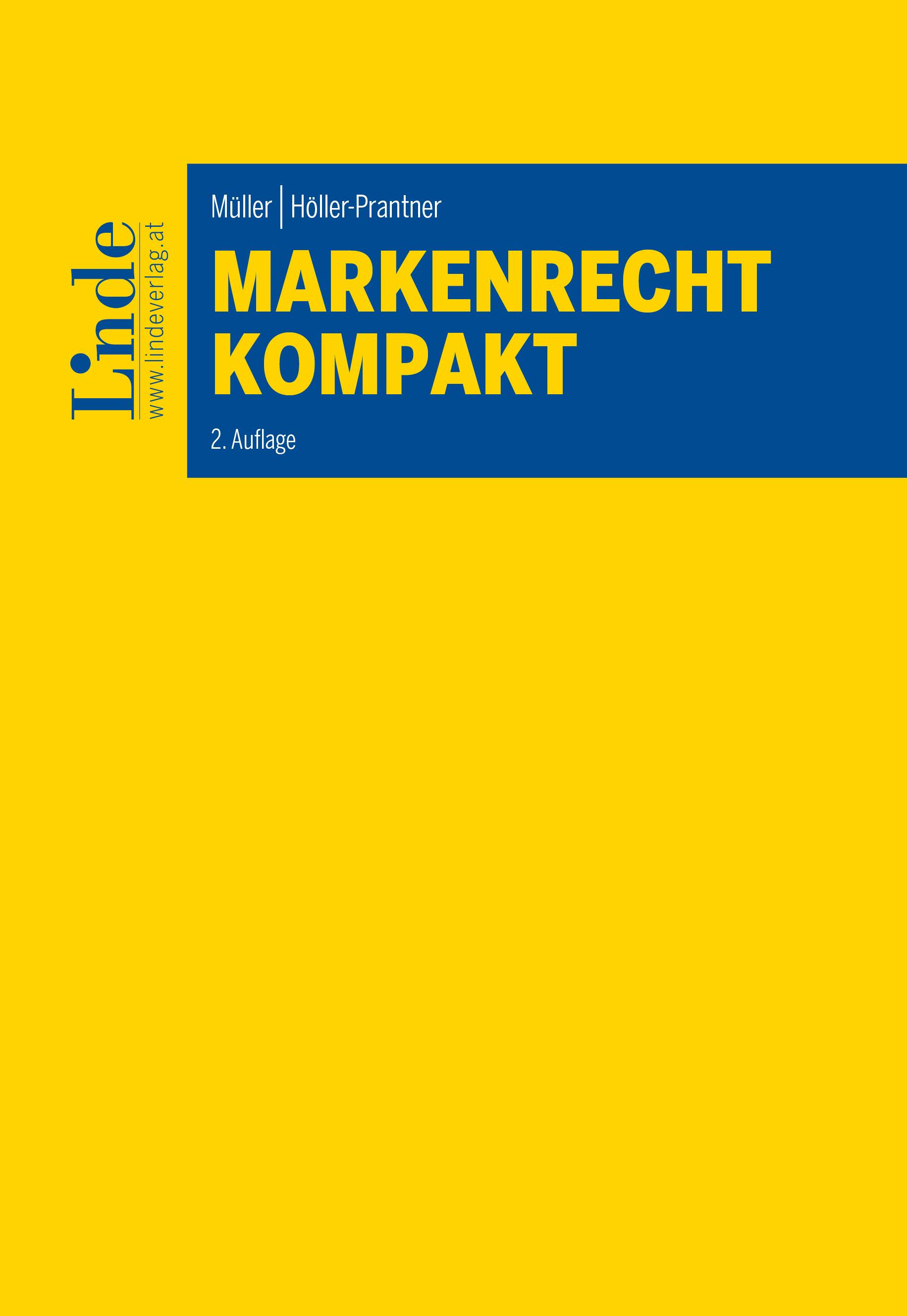 Müller | Höller-Prantner
Markenrecht kompakt